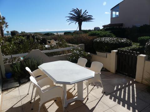 4 couchages vue mer + jardin direct plage Ayguades